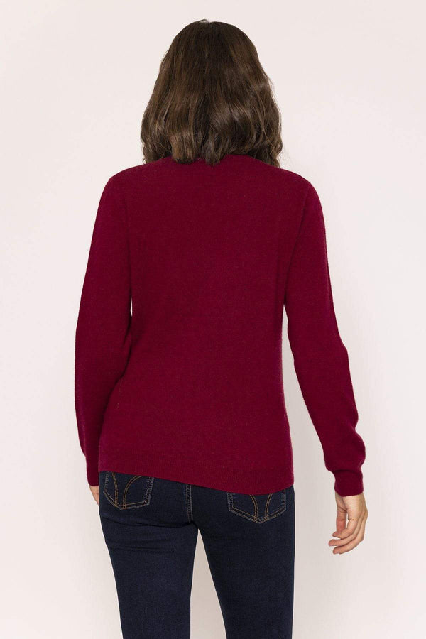 Carraig Donn 100% Cashmere Knit in Burgundy