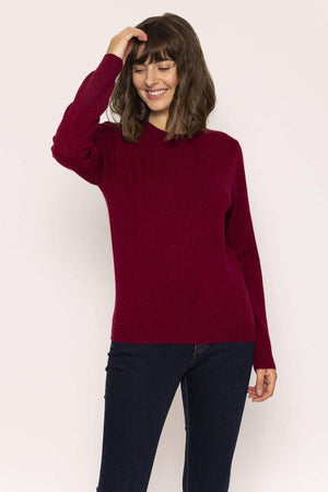 Carraig Donn 100% Cashmere Knit in Burgundy