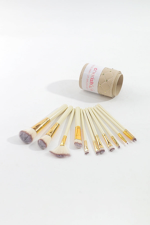Carraig Donn 12 Piece Make Up Brush Set in Gold