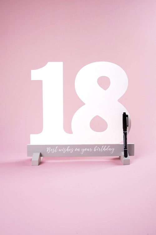 18th Birthday Signature Plaque
