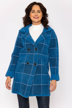 Carraig Donn 23Aw Check Buttoned Coatigan