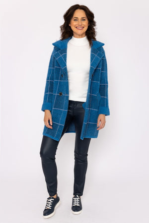 Carraig Donn 23Aw Check Buttoned Coatigan