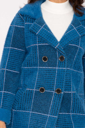 Carraig Donn 23Aw Check Buttoned Coatigan