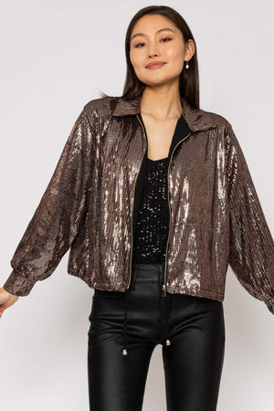 Carraig Donn 23Aw Sequin Bomber Jacket