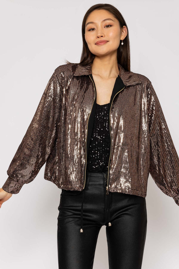 Carraig Donn 23Aw Sequin Bomber Jacket