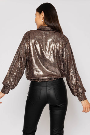 Carraig Donn 23Aw Sequin Bomber Jacket