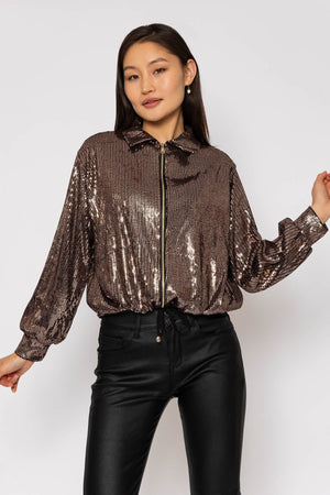 Carraig Donn 23Aw Sequin Bomber Jacket