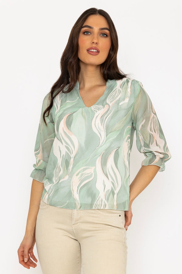 Carraig Donn 24Ss Collarless Blouse