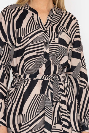 Carraig Donn 24Ss Collarless Shirt Dress