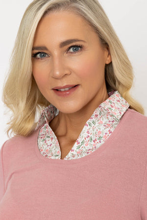 Carraig Donn 24Ss Cut & Sew Shirt Collar & Hem Top
