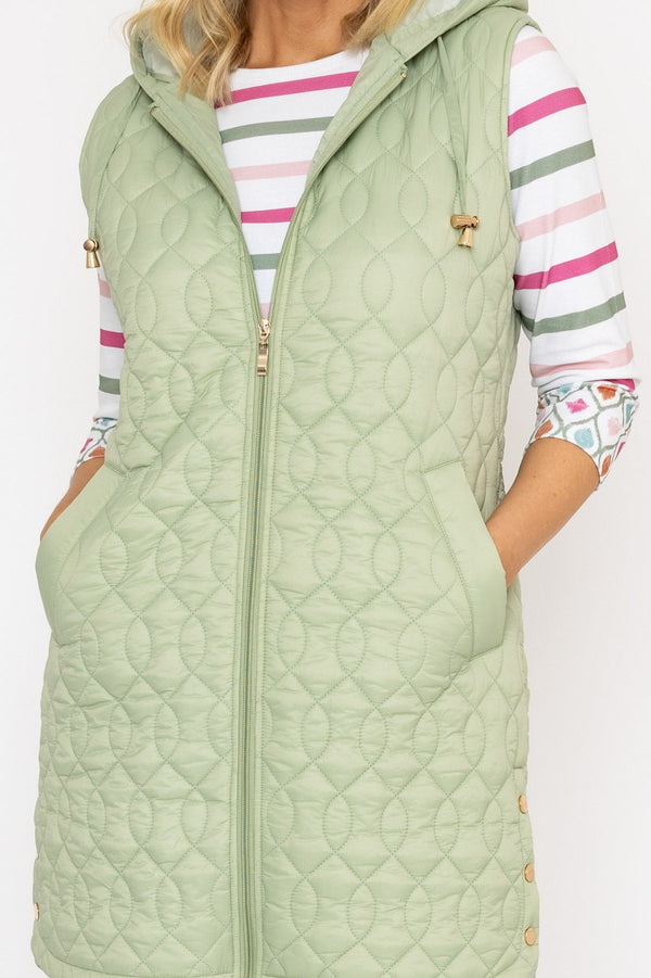 Carraig Donn 24Ss Longline Gilet With Hood
