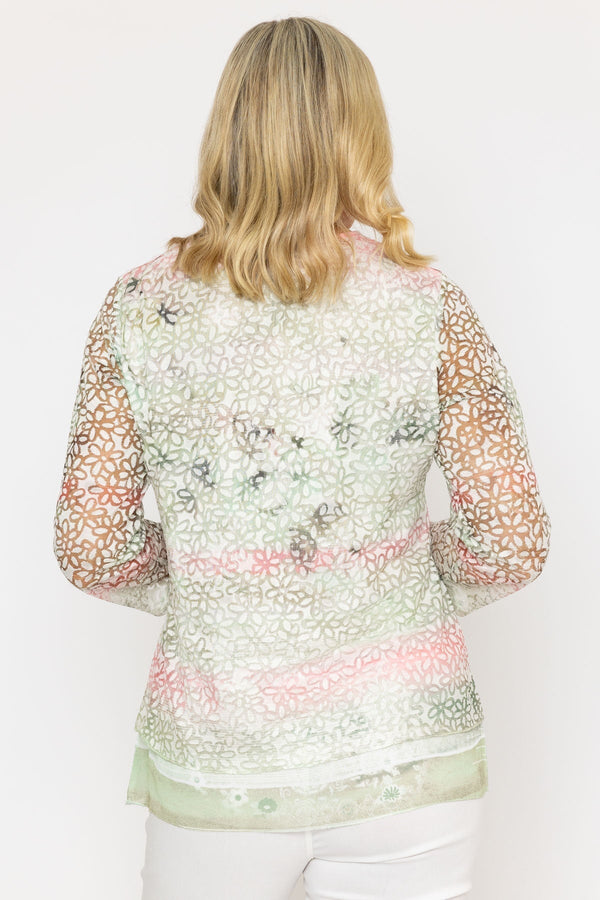 Carraig Donn 24Ss Printed Dovore Top
