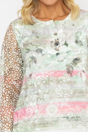Carraig Donn 24Ss Printed Dovore Top