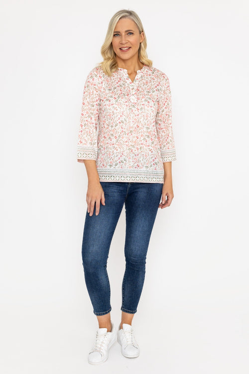 Pink Printed Plaquet Top