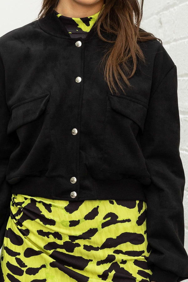 Carraig Donn 24Ss Suede Bomber Jacket