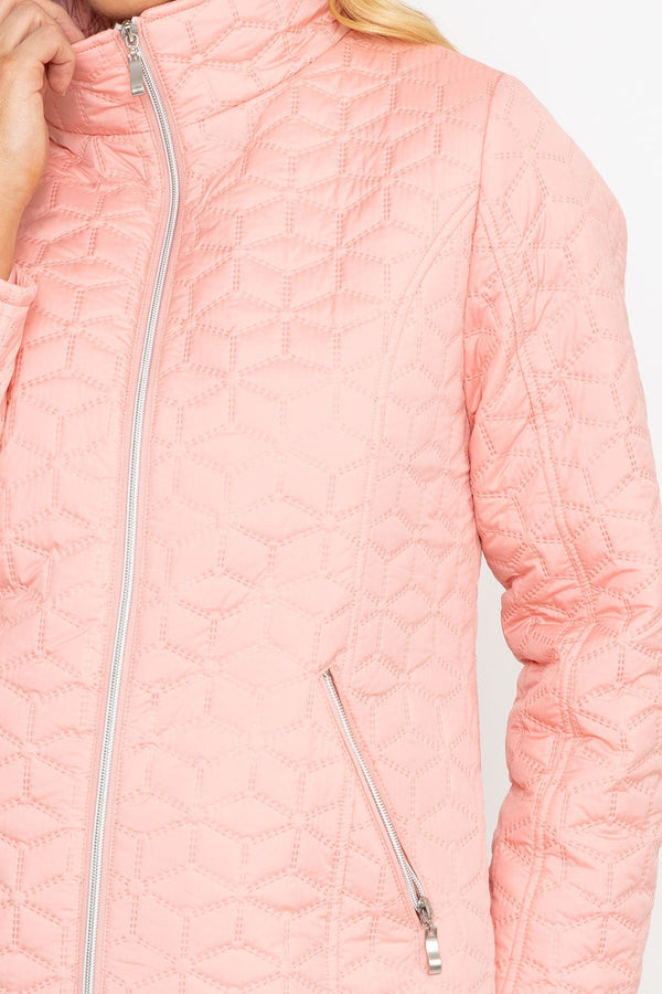 Carraig Donn 24Ss Ultrasonic Quilt Jacket in Pink
