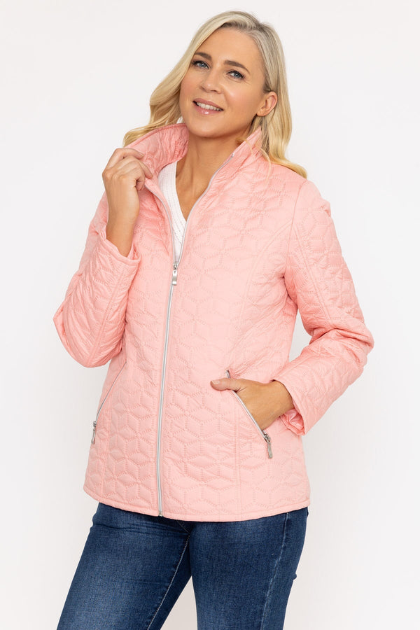 Carraig Donn 24Ss Ultrasonic Quilt Jacket in Pink
