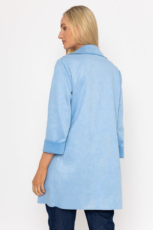 Carraig Donn 3/4 Suede Jacket in Blue