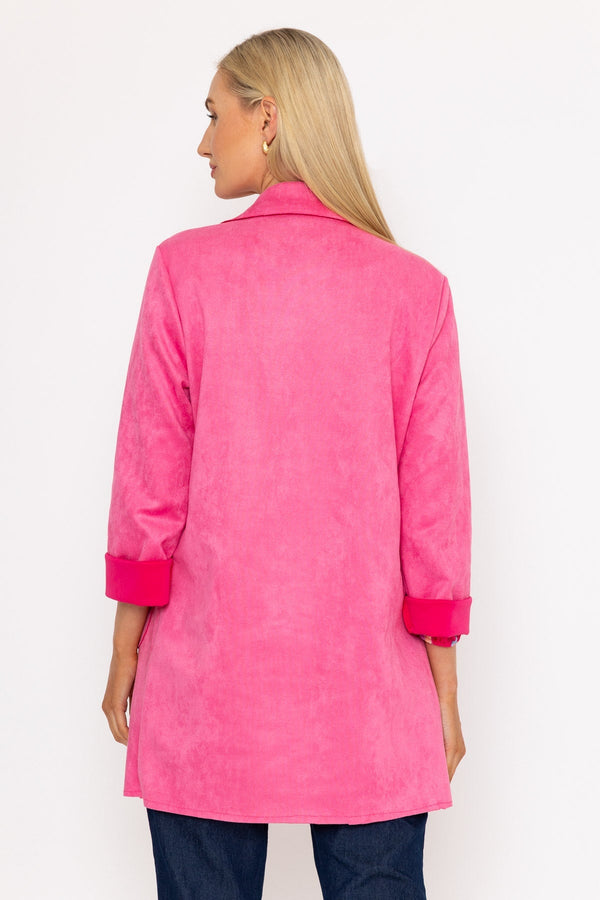 Carraig Donn 3/4 Suede Jacket in Pink