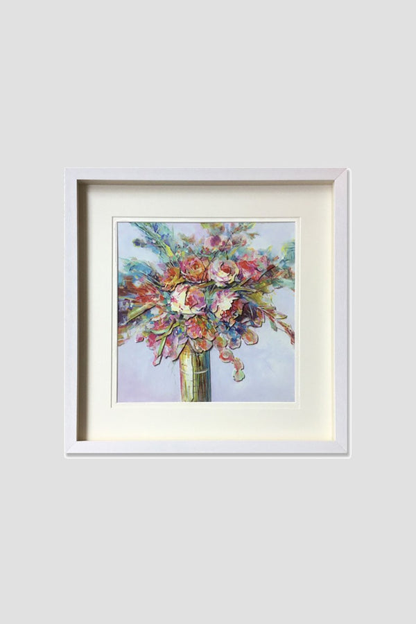Carraig Donn 3D Peony Rose Bouquet Wall Art 60x60