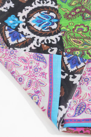 Carraig Donn Abstract Paisley Scarf in Blue