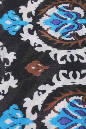 Carraig Donn Abstract Paisley Scarf in Blue