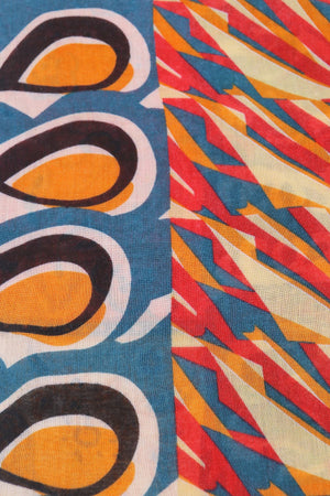 Carraig Donn Abstract Paisley Scarf in Orange