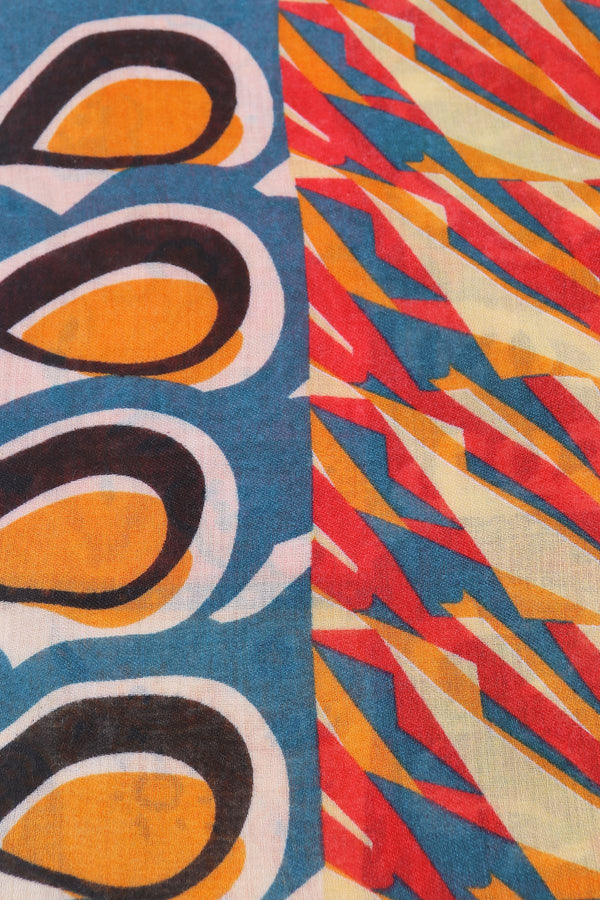 Carraig Donn Abstract Paisley Scarf in Orange