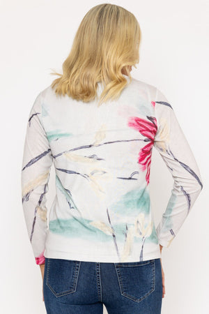 Carraig Donn Abstract Printed Zip Up Jacket in Multi