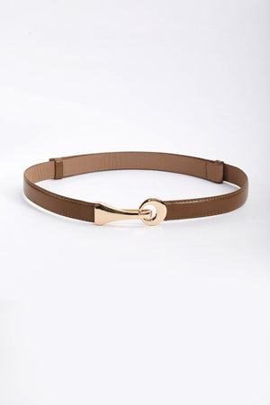 Carraig Donn Adjustable Metal Clasp Belt in Brown
