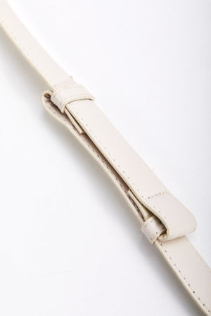 Carraig Donn Adjustable Metal Clasp Belt in Cream