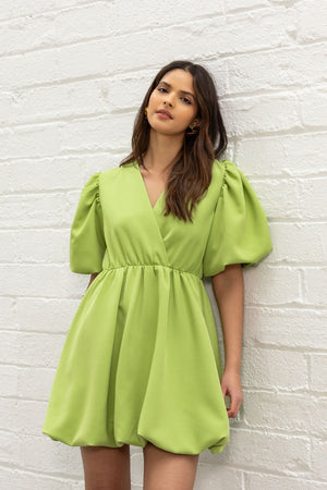 Carraig Donn Aimee Green Mini Dress