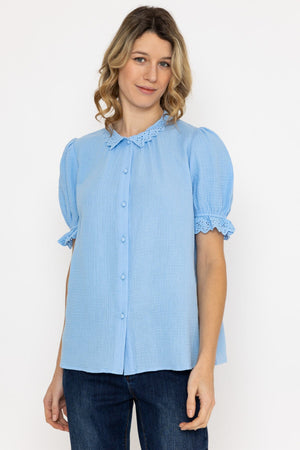 Carraig Donn Air Flow Blouse in Blue