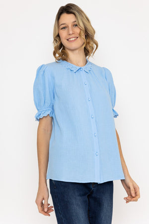 Carraig Donn Air Flow Blouse in Blue