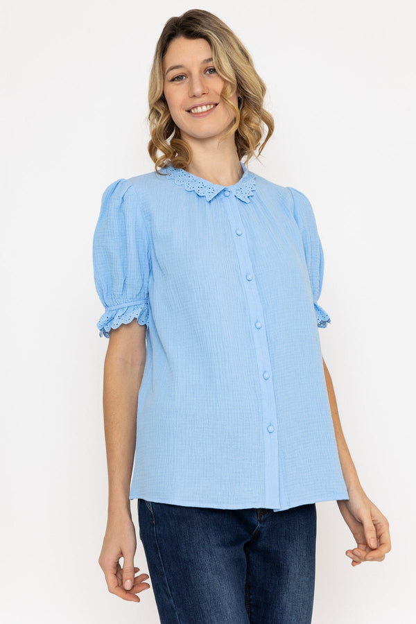 Carraig Donn Air Flow Blouse in Blue
