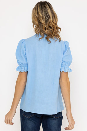 Carraig Donn Air Flow Blouse in Blue