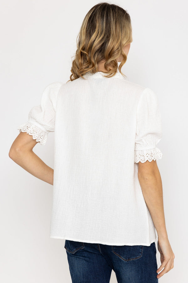 Carraig Donn Air Flow Blouse in Ecru