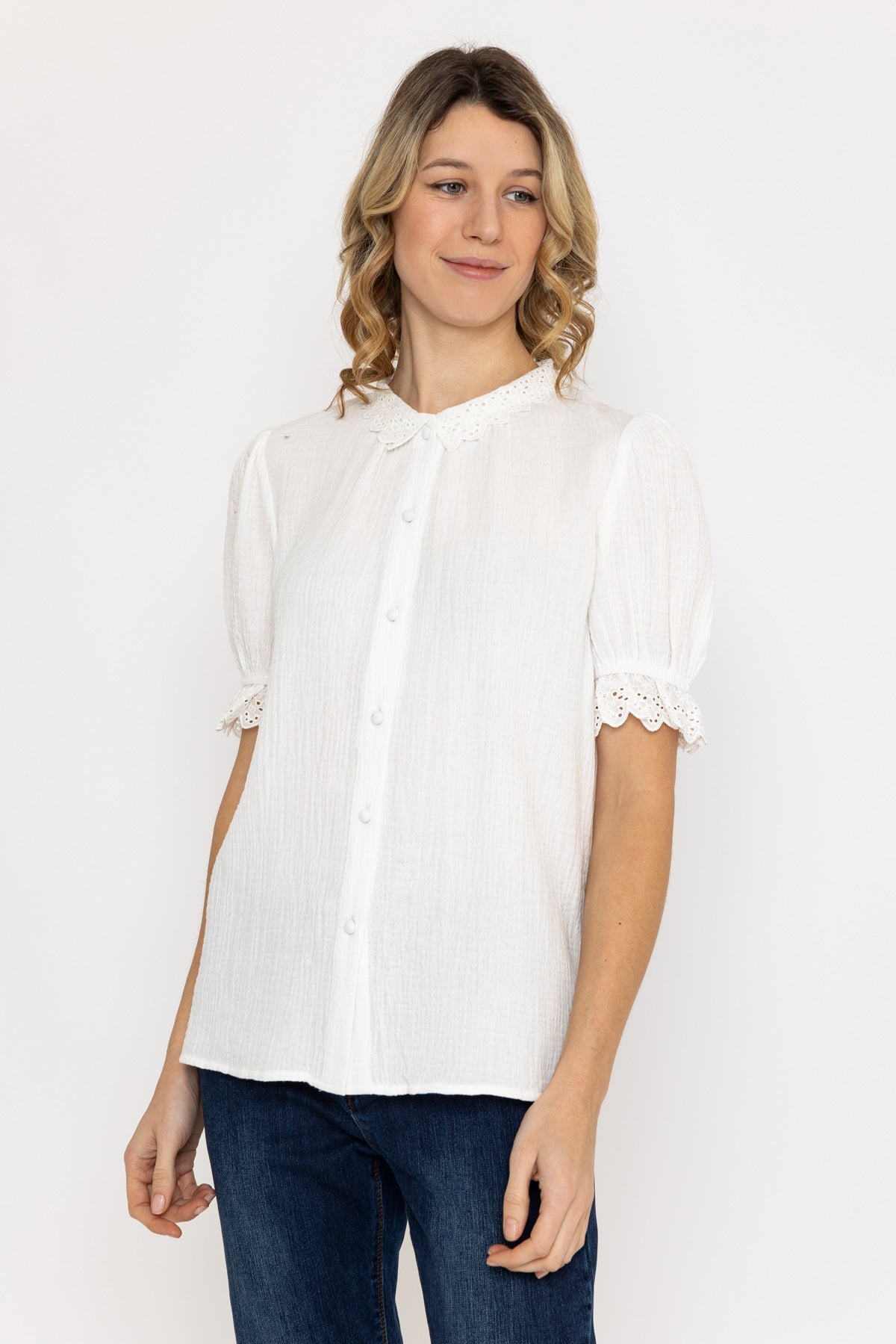 Air Flow Blouse in Ecru