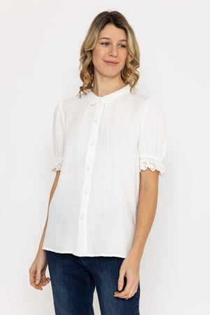 Carraig Donn Air Flow Blouse in Ecru