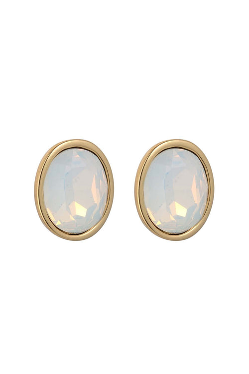 Carraig Donn Alora White Opal Stud Earrings