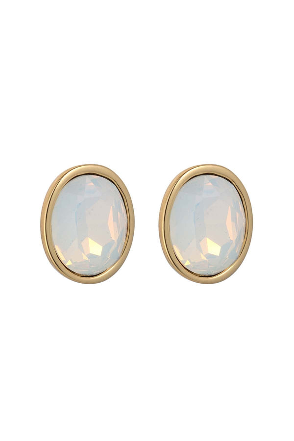 Carraig Donn Alora White Opal Stud Earrings