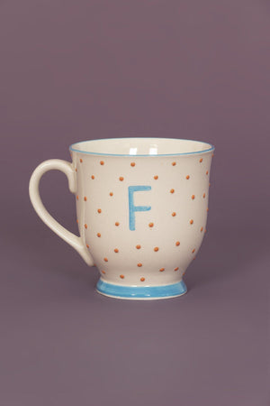 Carraig Donn Alphabet Mug Dot F