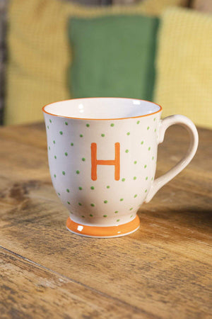 Carraig Donn Alphabet Mug Dot H