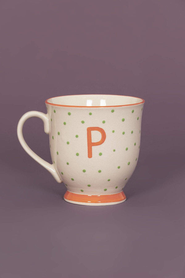 Carraig Donn Alphabet Mug Dot P