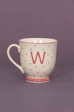 Carraig Donn Alphabet Mug Dot W