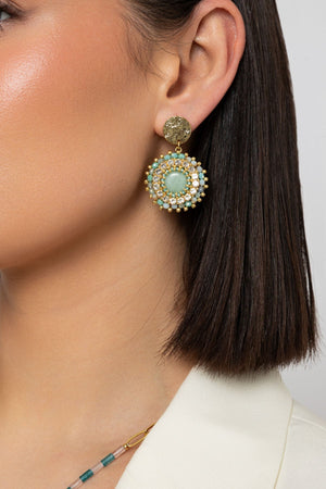 Carraig Donn Amazon Gemstone Statement Earrings