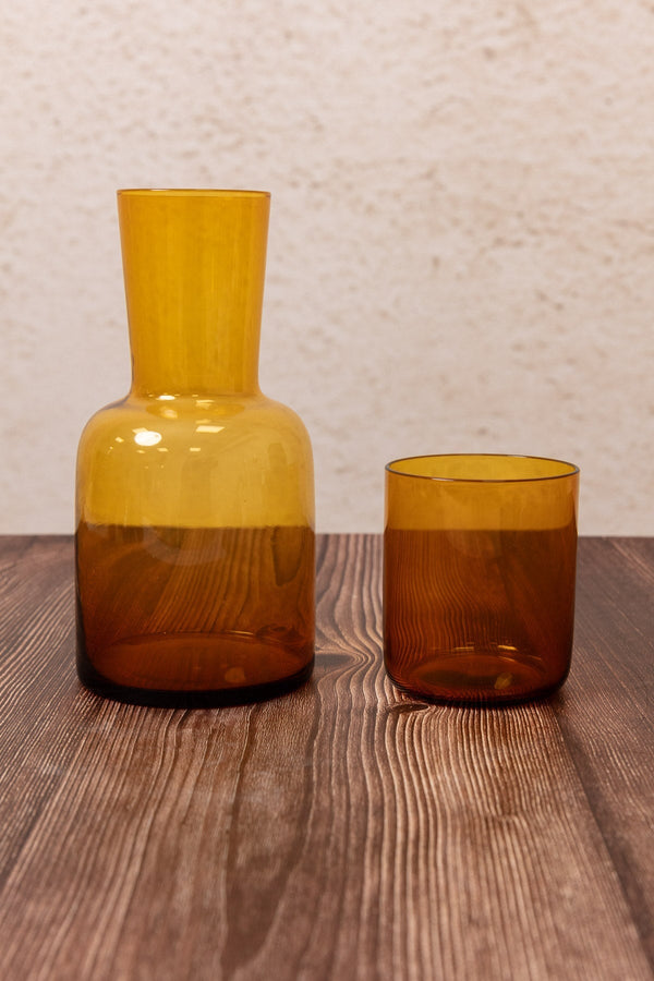 Carraig Donn Amber 2Pc Glass Carafe Set