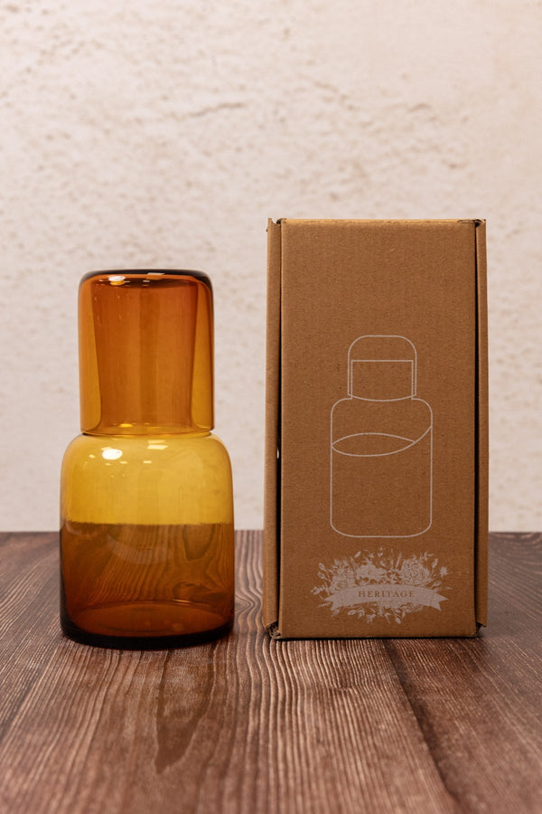Carraig Donn Amber 2Pc Glass Carafe Set