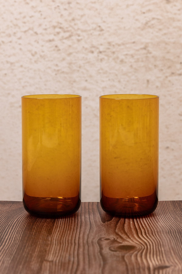 Carraig Donn Amber Glass Hiball Set Of 2