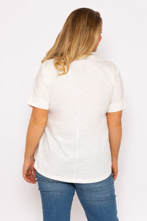 Carraig Donn Anchor Print Top in Off White